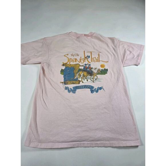 The Old Spanish Trail Festival Crestview Florida 1989 Shirt Hanes Beefy - Picture 1 of 6